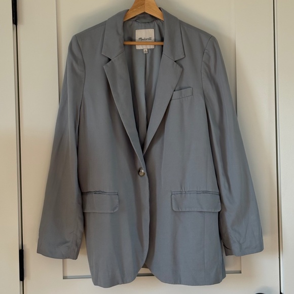 Madewell Jackets & Blazers - Madewell Light Blue Blazer XL